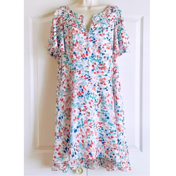 Anthropologie Maeve Watercolor Print Dress - Picture 5 of 10